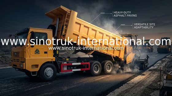 Ανατρεπόμενο φορτηγό Sino Howo 30 Tons 371 Left Hand Drive
