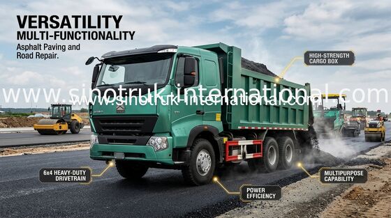 Φορτηγό απορρίψεων Sinotruk HOWO A7/μεγάλα φορτηγά απορρίψεων κατασκευής RHD 6X4