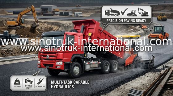 Tipper LHD 6X4 SINOTRUK HOWO απορρίψεων μπροστινή ανύψωση μηχανών HYVA φορτηγών ευρο- 2 336HP