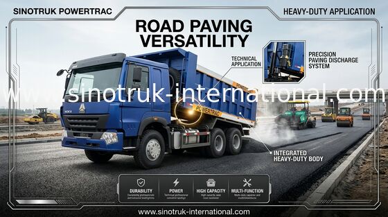10 φορτηγό απορρίψεων ροδών SINOTRUK LHD 371 HP 20CBM υδραυλικός κύλινδρος 30 - 40 τόνου HYVA