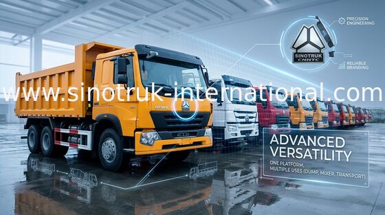 Tipper LHD 6X4 το βαρέων καθηκόντων φορτηγό απορρίψεων 10 κυλά 30 - 40 τόνους για τη εξορυκτική βιομηχανία