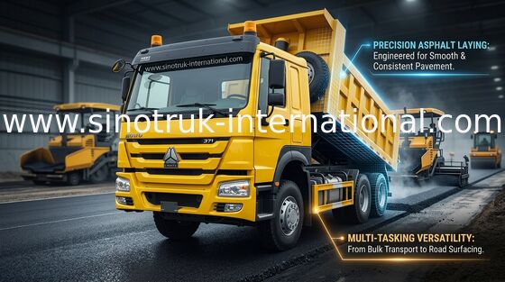 Φορτηγό απορρίψεων Howo 6x4 Sinotruk για τη χρησιμοποίηση μεταλλείας κατασκευής