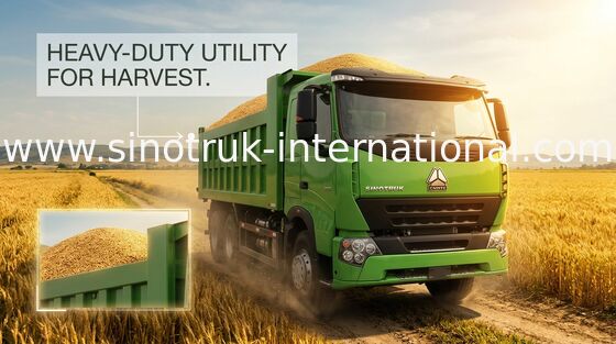 Βαρύ φορτηγό απορρίψεων SINOTRUK HOWO RHD 6X4 για τη φόρτωση δομικού υλικού