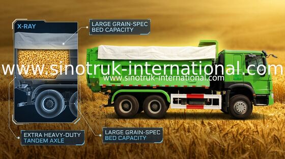 Tipper CNHTC HOWO φορτηγό απορρίψεων ZZ3257N3447A1 25 - 40 τόνοι για τη μεταλλεία/τις δημοτικές εργασίες
