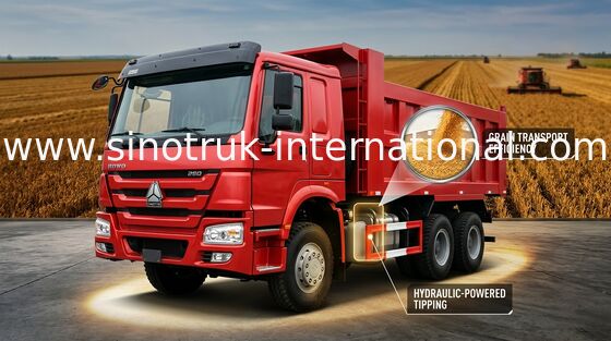 Tipper SINOTRUK HOWO φορτηγό απορρίψεων με την καμπίνα 4 σύνολο σημείου - επιπλέουσα αναστολή αέρα