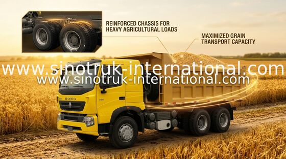 Φορτηγό απορρίψεων SINOTRUK HOWO A7 371HP LHD 6X4 25 - 40 τόνοι για τη Οικοδομική Βιομηχανία