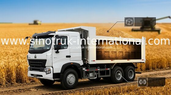 Tipper SINOTRUK HOWO εμπορικό φορτηγό απορρίψεων A7 30 - 40 τόνοι για την κατασκευή