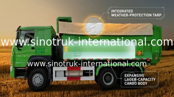 SINOTRUK βαρέων καθηκόντων Tipper φορτηγό απορρίψεων για το δομικό υλικό μεταφορών