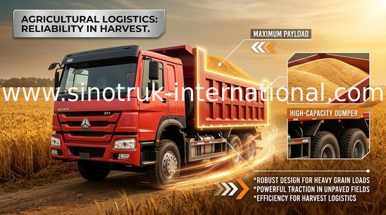 Tipper SINOTRUK HOWO φορτηγό απορρίψεων 371HP 8X4 LHD 31tons 20-30CBM ZZ3317N3567W