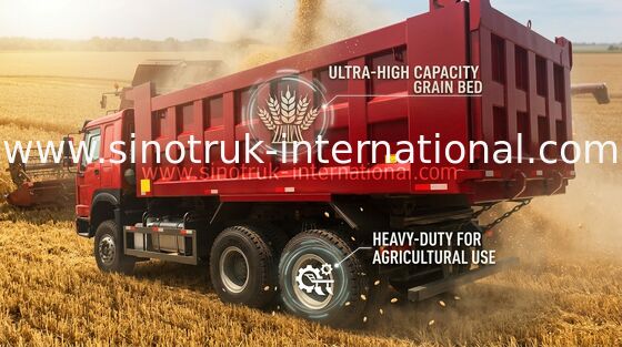 Φορτηγό απορρίψεων LHD 6X4 SINOTRUK HOWO με το ΜΊΝΙ φορέα μηχανή 30 - 40 τόνου WD615.47