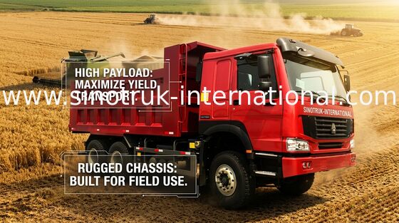 Tipper Howo Sinotruk φορτηγό απορρίψεων 6X4 RHD 371HP 25 τόνος 10-25CBM ZZ3257N3647A