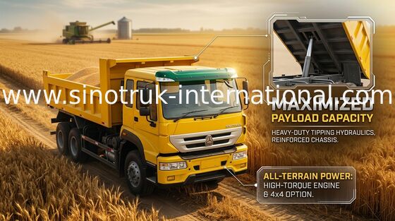 Tipper Commerical φορτηγό απορρίψεων 290HP 4X2 LHD 16tons 9-13CBM ZZ3161M4011C1