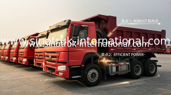 Φορτηγό απορρίψεων Howo Sinotruk 6X4 LHD 371HP 25 τόνος 10-25CBM ZZ3257N3847A