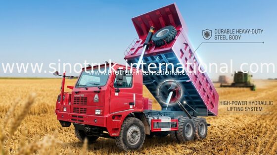 Tipper ανθρακωρυχείου φορτηγό απορρίψεων/φορτηγό απορρίψεων πολυασχόλων SINOTRUK HOWO70 οι Δέκα