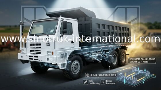 Tipper μεταλλείας SINOTRUK HOWO70 φορτηγό απορρίψεων RHD 6X4 371HP 70tons ZZ5707S3840AJ