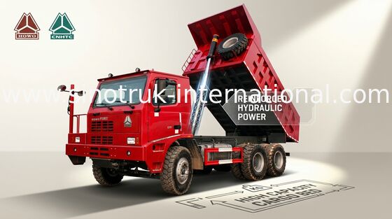 Tipper φορτηγό απορρίψεων SINOTRUK HOWO 70 να εξαγάγει 10wheels 371HP 70tons ZZ5707S3640AJ