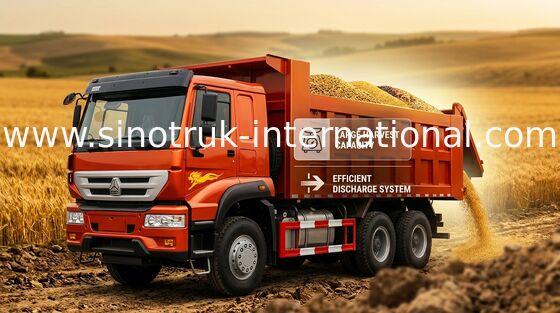 SINOTRUK χρυσό φορτηγό απορρίψεων πριγκήπων 6X4 336HP LHD 25-30tons ZZ3251N3641W