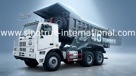 Tipper HOWO SINOTRUK εμπορικό φορτηγό απορρίψεων με την υψηλή χωρητικότητα φορτίων