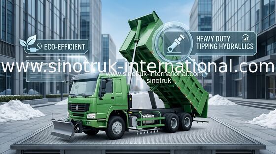 Tipper SINOTRUK HOWO φορτηγό απορρίψεων 371HP 8X4 LHD 31-60tons 20-30CBM ZZ3317N3867W