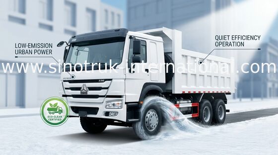 Tipper φορτηγό απορρίψεων SINOTRUK HOWO 10 φορτίο 25-40tons ZZ3257N3647A ανά τροχό 10-25CBM