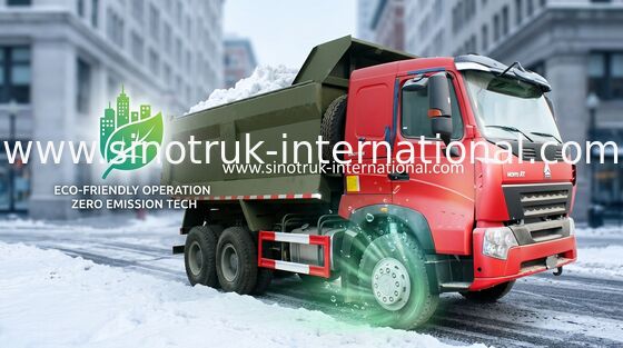 Tipper φορτηγό απορρίψεων SINOTRUK HOWO A7 371HP 6X4 10 ρόδες για την επιχείρηση κατασκευής