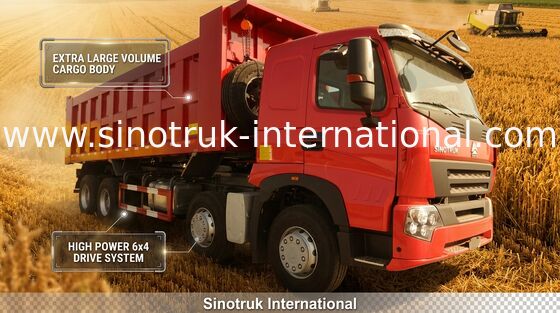 Tipper SINOTRUK HOWO A7 371HP φορτηγό απορρίψεων για την κατασκευή ZZ3317N3867N1