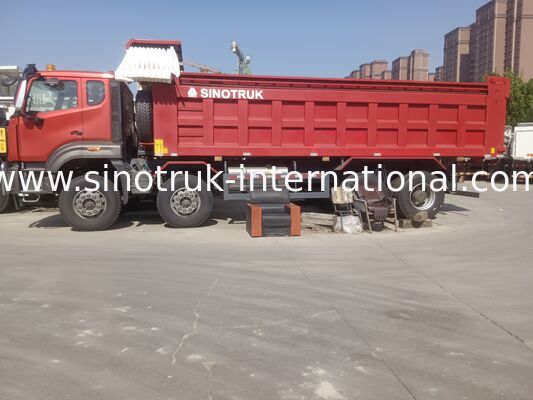 Sinotruk NX Tiper Dump Truck με κινητήρα 371HP, χωρητικότητα 40-50T και 8×4 κίνηση για βαριά μεταφορά κόκκινο
