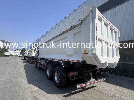 SINOTRUK HOWO NX Cab Tipper Dump Truck 380HP 6X4 Ένα προειδοποιητικό φως με μια σανίδα