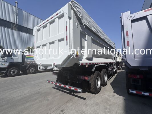 SINOTRUK HOWO NX Cab Tipper Dump Truck 380HP 6X4 Ένα προειδοποιητικό φως με μια σανίδα