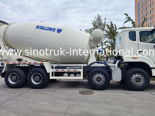 Heavy Duty HOWO 8x4 16m3 Concrete Mixer Lorry 371HP Engine PMP Speed ​​Reducer For Construction