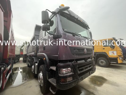 Heavy Duty HOWO TX 8X4 Tipper Truck 400HP Double 16T Rear Axle Double 9,5T Grey