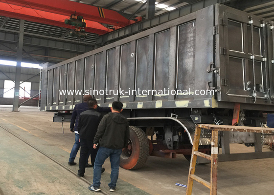 Ημι ρυμουλκό συνήθειας μετάλλων 60T, ημι χαμηλός φορτωτής για τη μεγάλη ικανότητα φόρτωσης