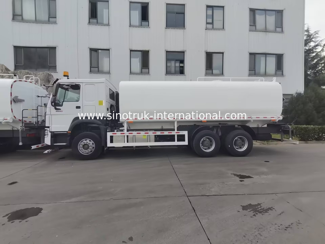 Sinotruk HOWO Λευκό RHD 6x4 φορτηγό δεξαμενής νερού ZZ1257V4347B1 με λειτουργία υψηλής πίεσης
