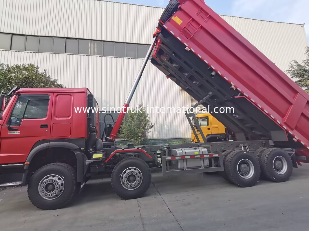 HOWO 12 τροχών Sinotruk 8X4 Dump Truck 400hp για την εξόρυξη LHD U Type Container