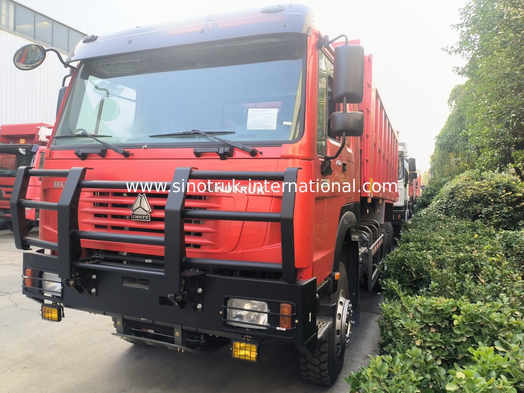 Σινοτρούκ Χόου Ντάμπ 6 × 4 Lhd 10 τροχών Φάντασμα Φώτισμα Προφυλακτήρα Ελαστικά Ορυχείων