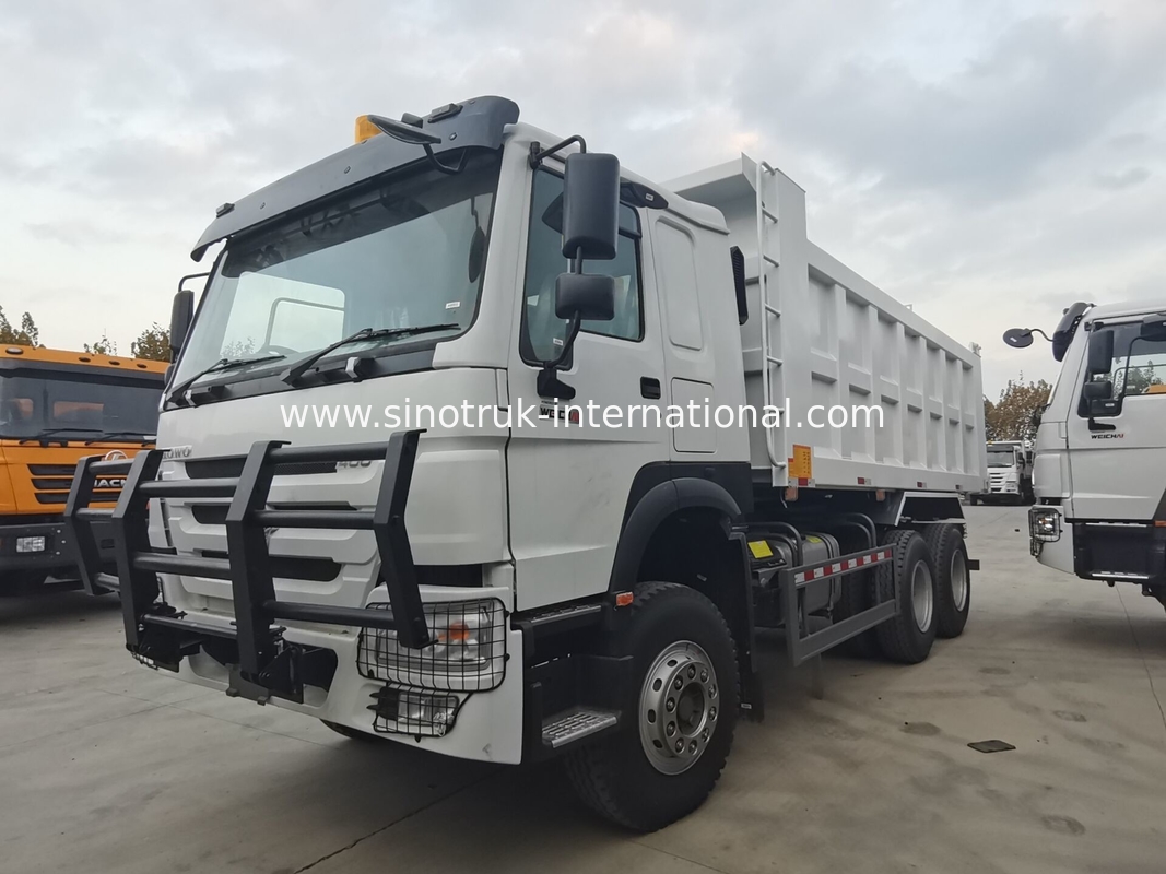 SINOTRUK HOWO 400HP Αμαξοστοιχία απορριμμάτων για την κατασκευή Α7 Στρατιωτικό φως προειδοποίησης προφυλάκτη