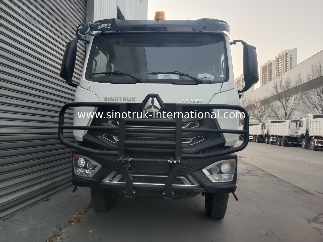 SINOTRUK HOWO 400 HP Τρακ για την κατασκευή N7 Στρατιωτικό προειδοποιητικό φως προφυλάκτη