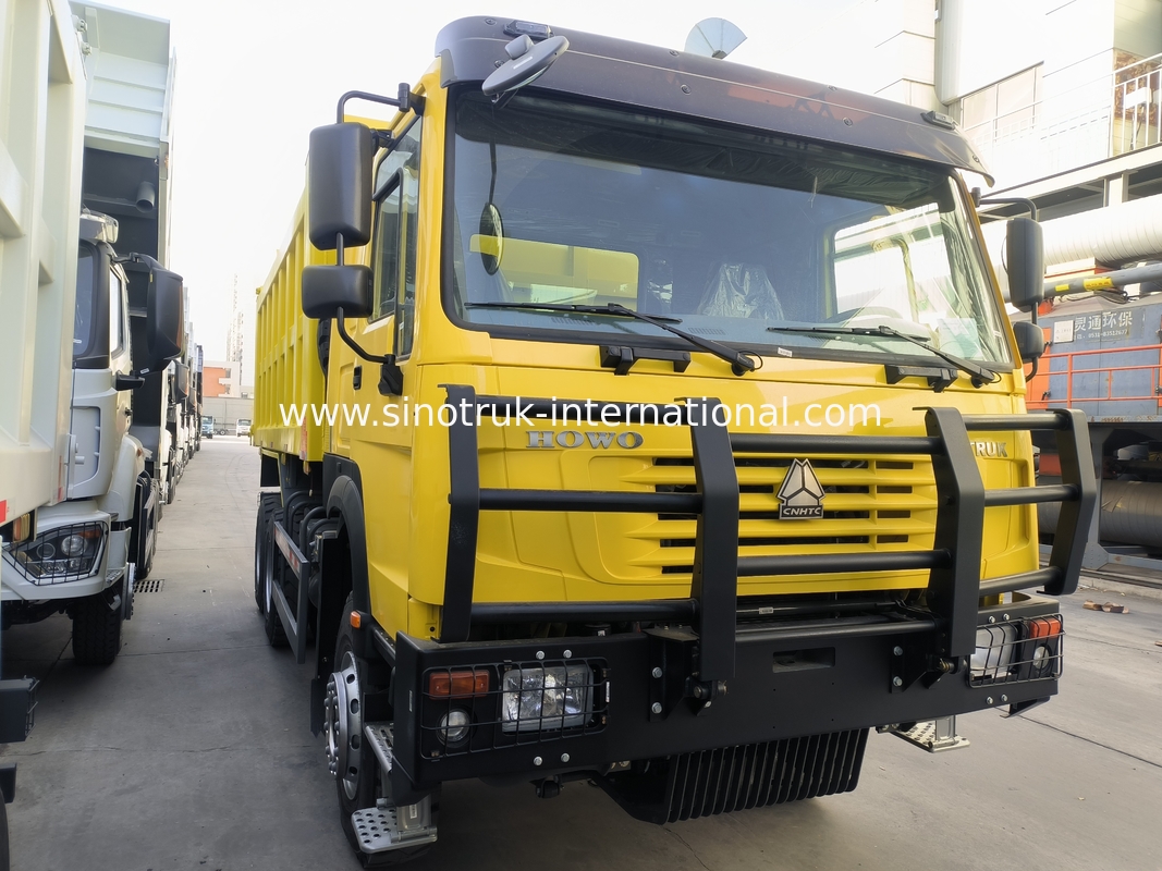 Σινοτρούκ Χόου Τριππερ Ντάμπ Τράκ 6 × 4 Lhd 10 τροχούς 20CBM Φορτηγό κουτί Ελαστικά εξόρυξης