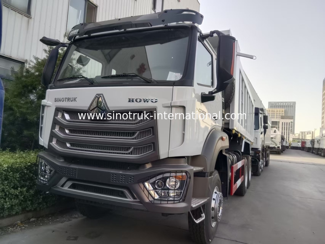 2 επιβάτες Sinotruk Hohan Tipper Dump Truck Weichai Μηχανή 6 × 4 LHD 380HP με χειροκίνητο σύστημα μετάδοσης