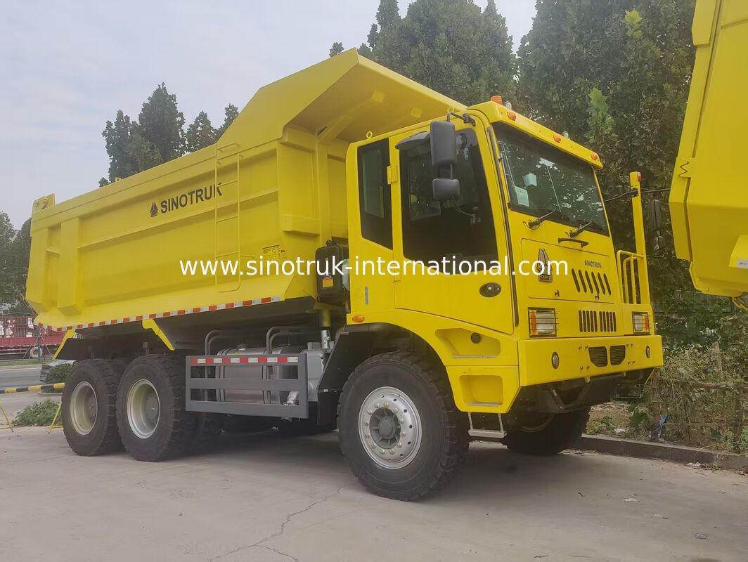 Sinotruk Mining Dump Truck με κινητήρα 430HP Μοντέλο μετάδοσης κίνησης 6x4 και κιβώτιο φορτίου πάχους 16mm