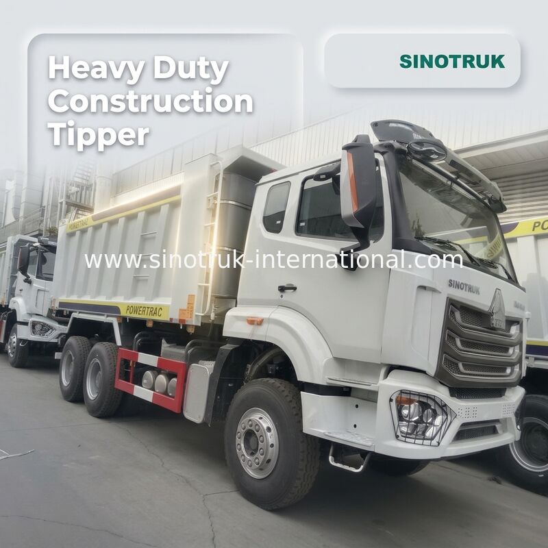 30-40 τόνων RHD 10 τροχών Τρακ SINOTRUK Haohan για την κατασκευή λευκό