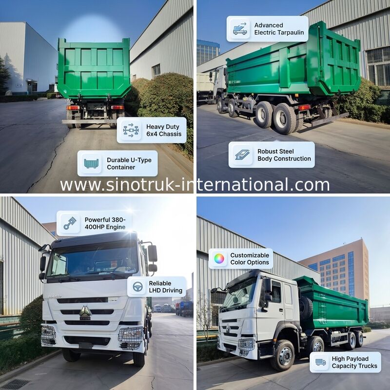 Βαρύ φορτίο 400 ίππων με χωρητικότητα 26 κυβικών μέτρων