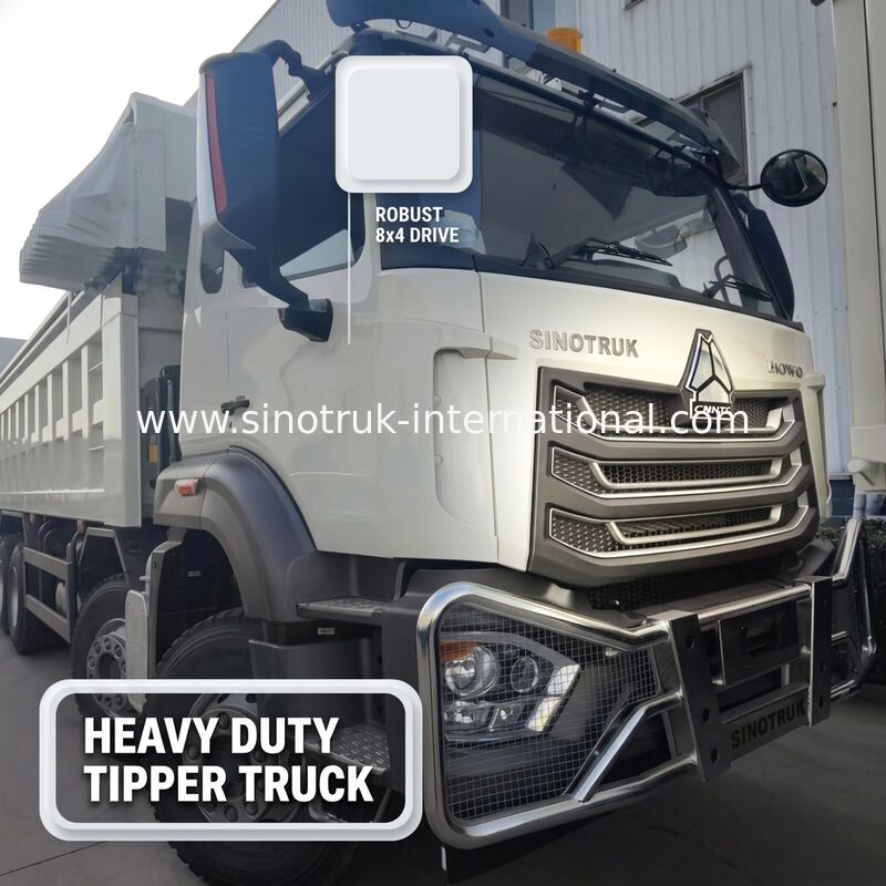 Sinotruk NX Tiper Dump Truck με κινητήρα 371HP, χωρητικότητας 50-60T και 8×4 κίνησης για βαριές μεταφορές
