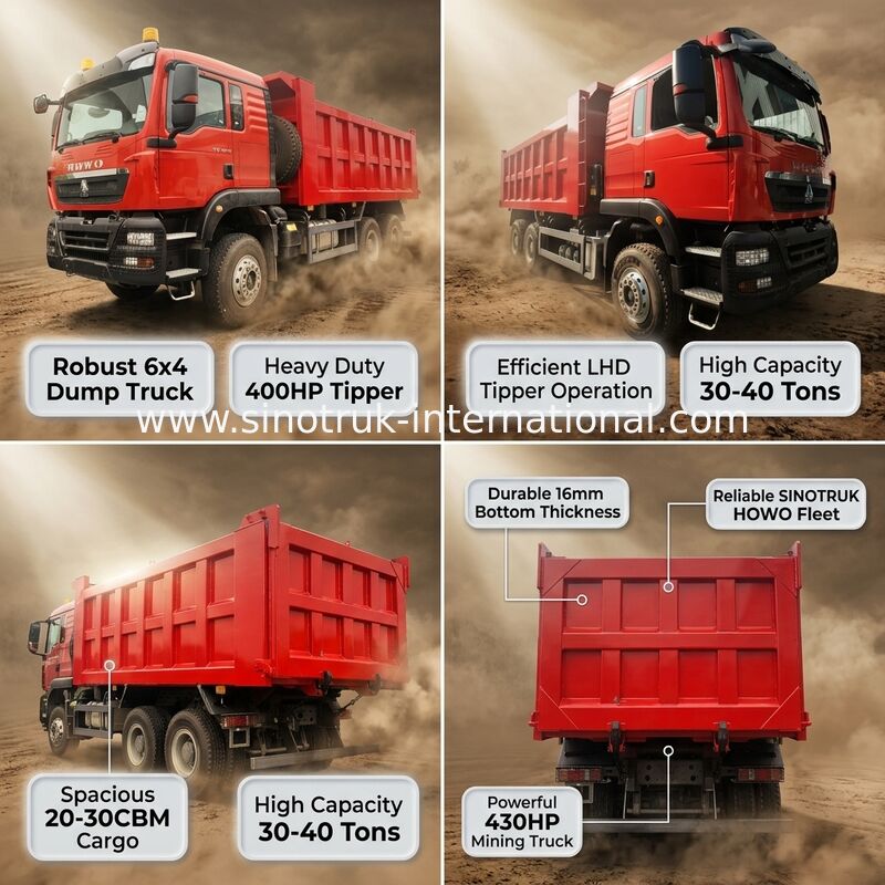 HOWO ZZ3257V384GB1 Ανατρεπόμενο Φορτηγό (Tipper) 400HP 6x4 LHD