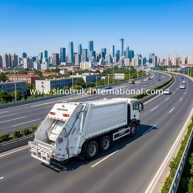 Απορριμματοφόρο συμπίεσης Sinotruk HOWO-TX 371HP 6X4 με χωρητικότητα 20CBM για αποτελεσματική διαχείριση απορριμμάτων