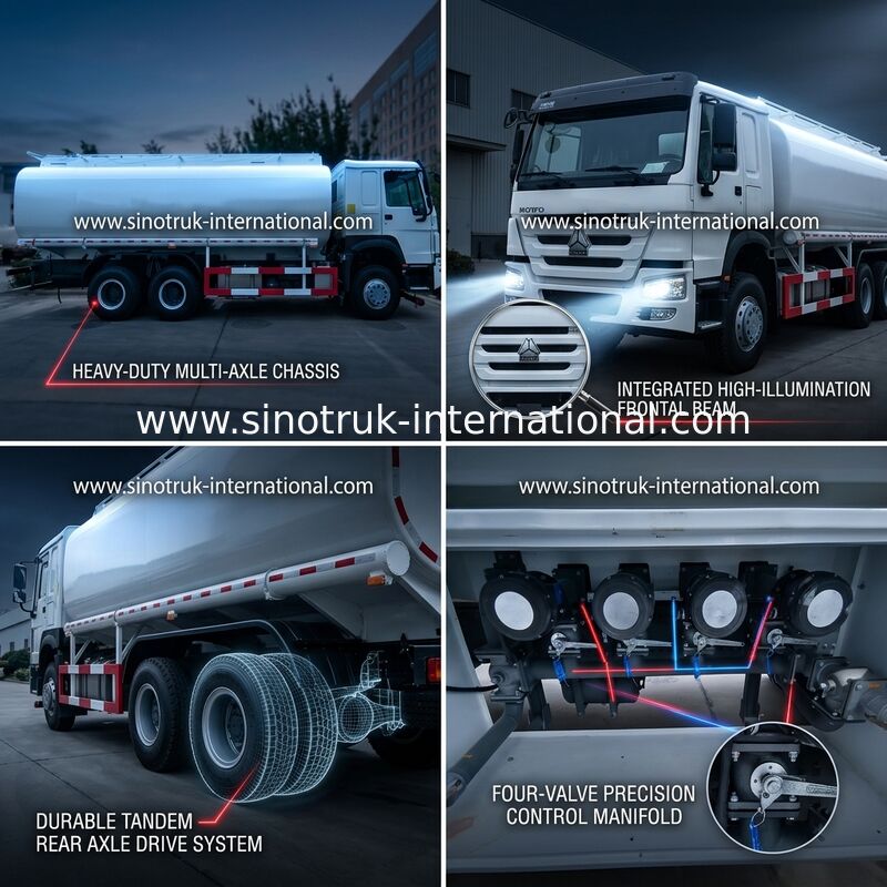 HOWO 6×4 10 φορτηγό 400HP 20CBM δεξαμενών πετρελαίου ροδών για τη μεταφορά