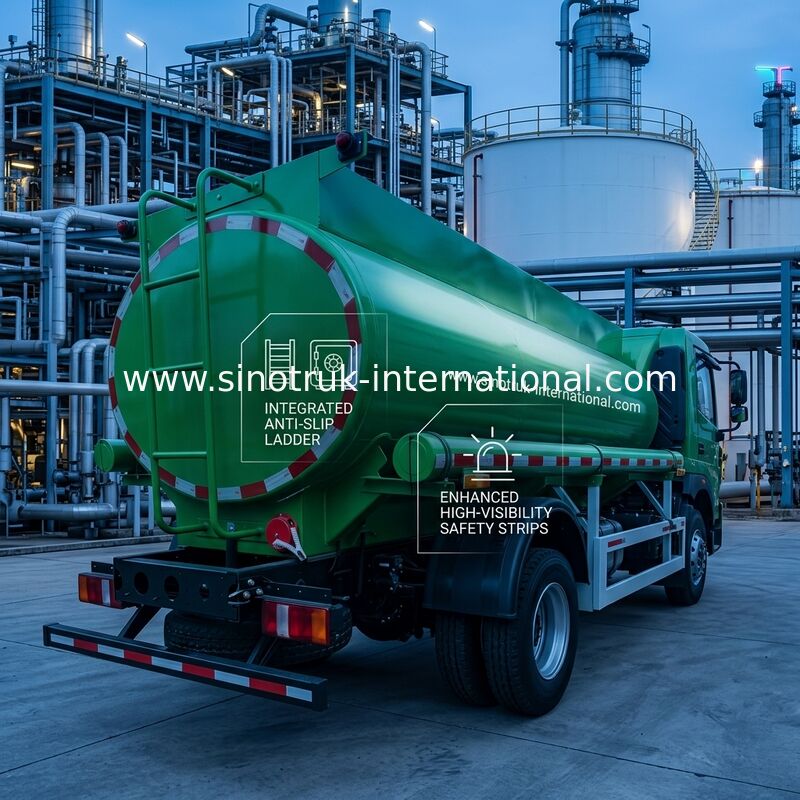 Sinotruk HOWO 8 CBM Capacity Oil Tank Truck with 4x2 Drive Type and Euro III Emission Standard