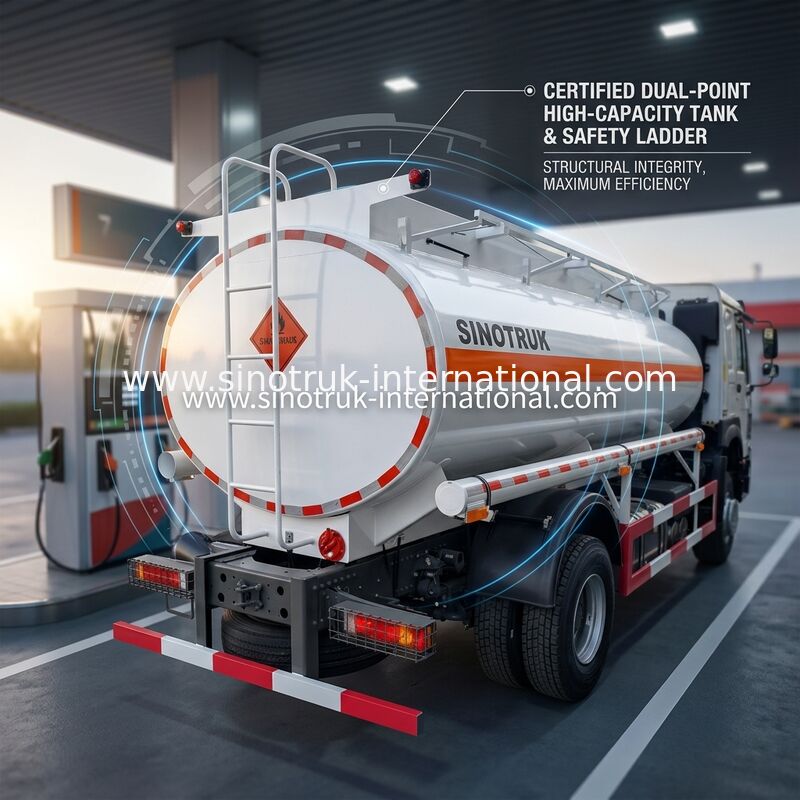 Φορτηγό 4 X 2 Lhd ευρο- 2 290 HP δεξαμενών πετρελαίου Howo 10-20CBM Sinotruk