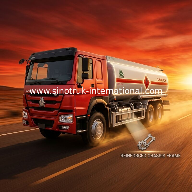 SINOTRUK φορτηγό 8-12CBM δεξαμενών πετρελαίου για τη μεταφορά 4X2 LHD Euro3 190HP πετρελαίου