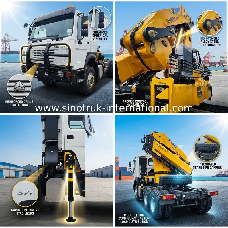 Το All-in-One Workhorse σας: HOWO 371HP 6x4 με XCMG 12T γερανό